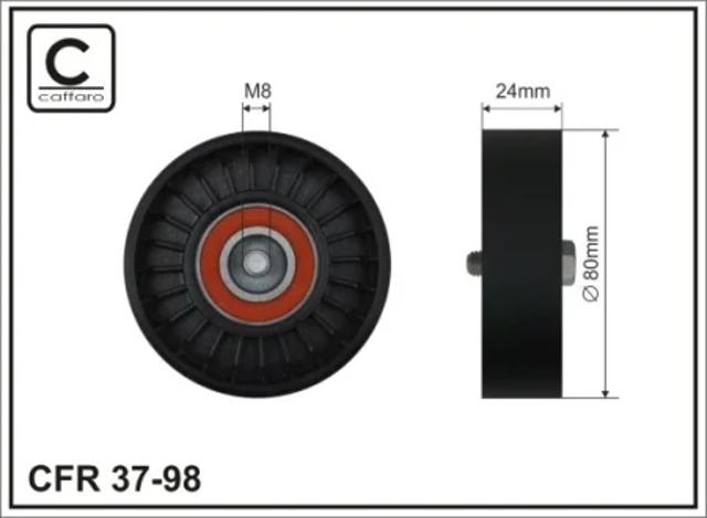 Ролик приводного ременя, паразитний 3798 CAFFARO