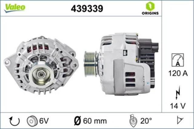 Генератор 439339 VALEO