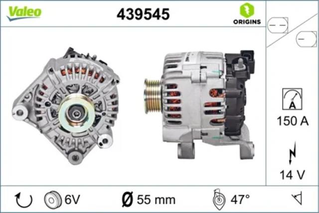 Генератор автомобільний 439545 VALEO