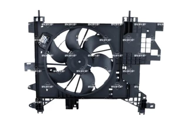Дифузор радіатора охолодження, в зборі з мотором і крильчаткою 470131 NRF