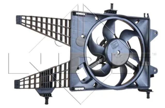 Дифузор радіатора охолодження, в зборі з мотором і крильчаткою 47254 NRF