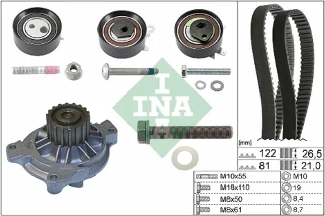 Комплект ГРМ 530048431 INA