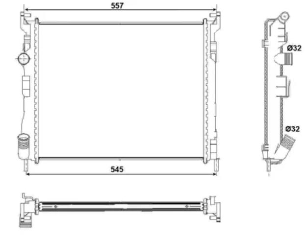 Радіатор 53032 NRF