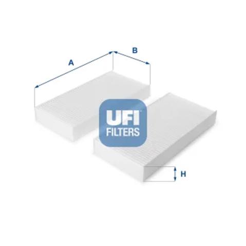 Фільтр салону вугільний 5310800 UFI