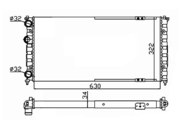 Радіатор 58135 NRF