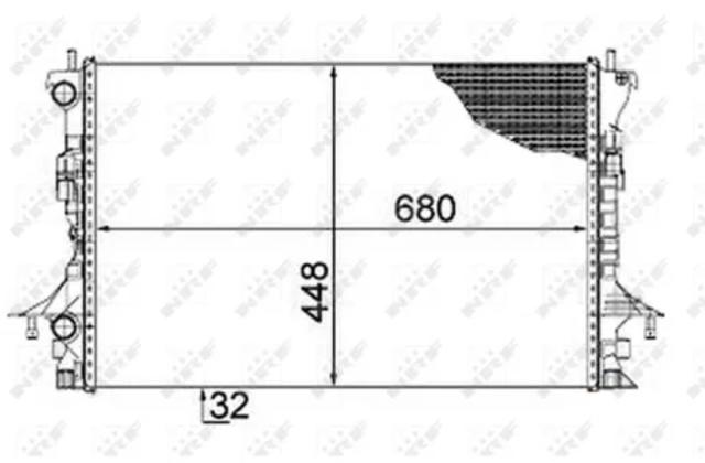 Радіатор основний 58479 NRF