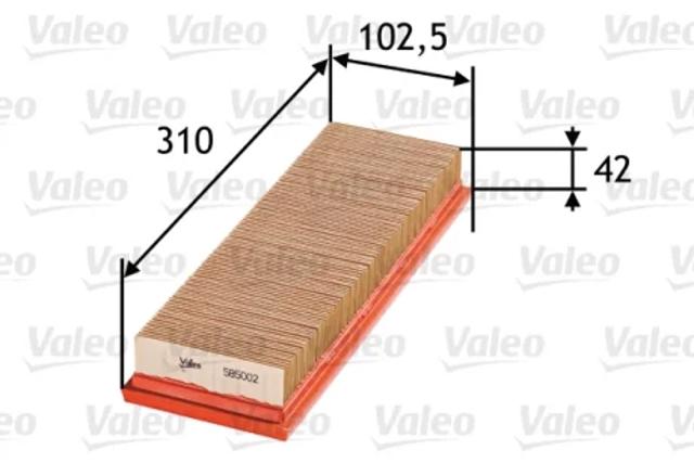 Елемент повітряного фільтра 585002 VALEO
