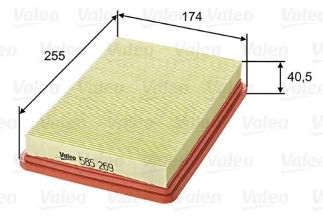 Елемент повітряного фільтра 585269 VALEO
