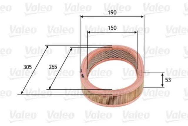Фільтр повітряний 585627 VALEO