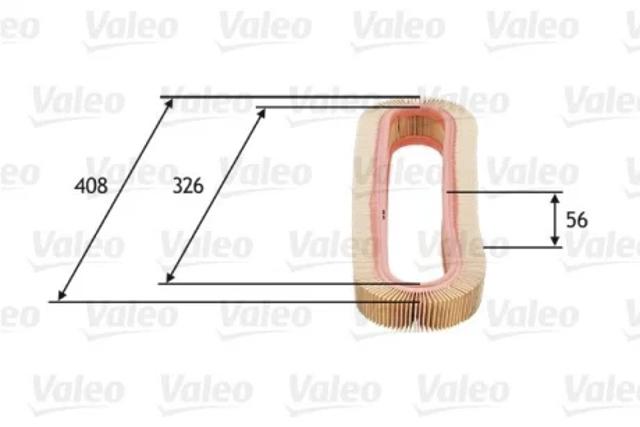 Повітряний фільтр двигуна 585667 VALEO