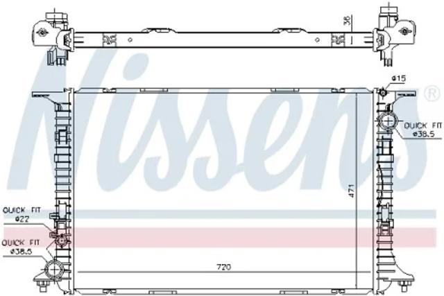 Система охолодження двигуна 60359 NISSENS
