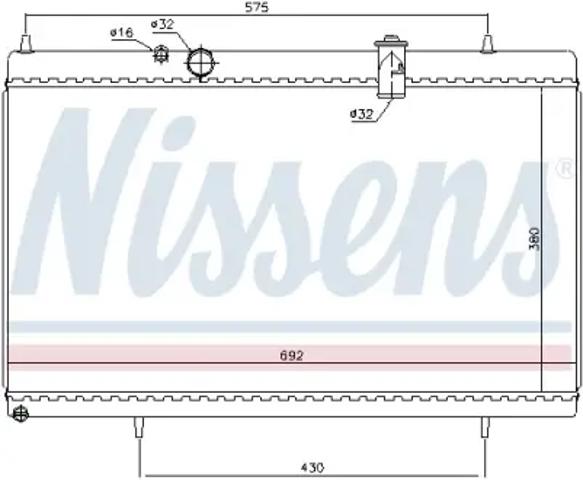 Радіатор основний 61271 NISSENS