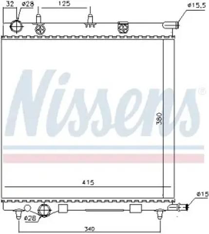 Радіатор основний 61284 NISSENS