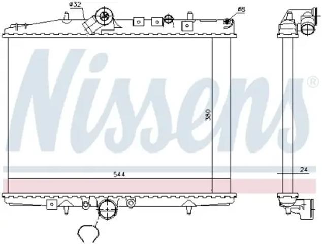 Система охолодження двигуна 61294A NISSENS