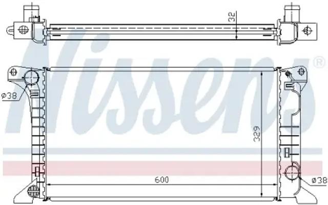 Система охолодження двигуна 62369A NISSENS