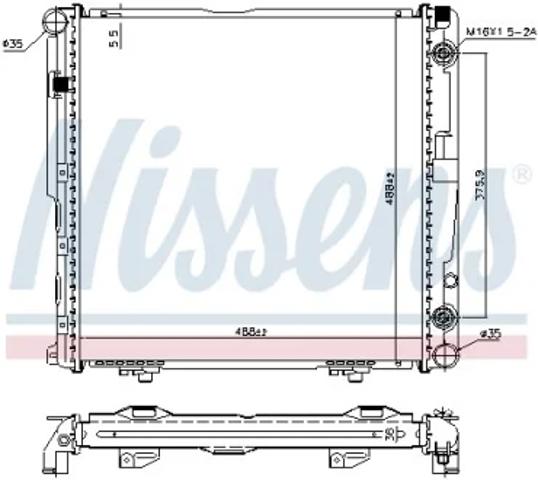 Підвіска радіатора 62751A NISSENS