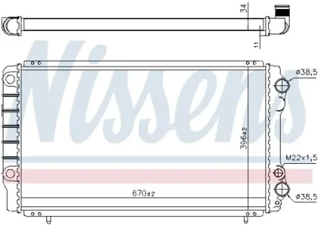 Система охолодження двигуна 63912A NISSENS