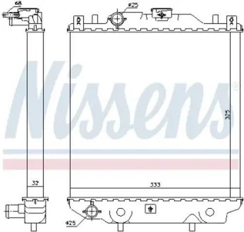 Радіатор водяний 64174A NISSENS