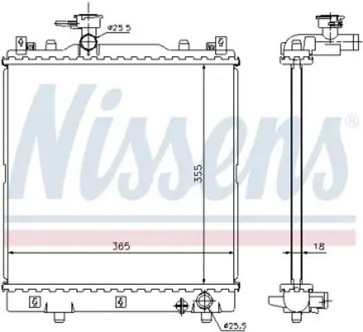 Радіатор основний 64204 NISSENS