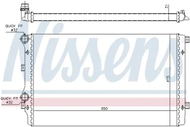 Радіатор 65280A NISSENS