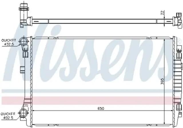 Радіатор охолодження 65303 NISSENS