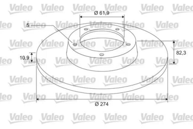 Задні дискові гальма 675402 VALEO