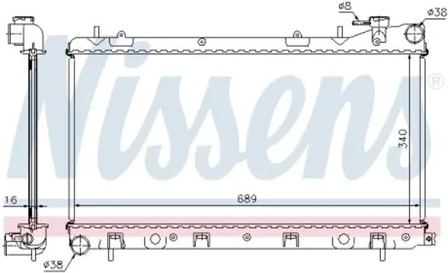 Радіатор 67704A NISSENS