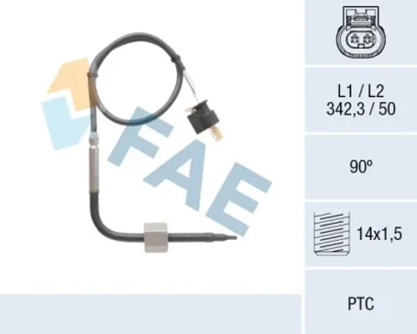 Датчик температури відпрацьованих газів (ВГ), до каталізатора 68004 FAE