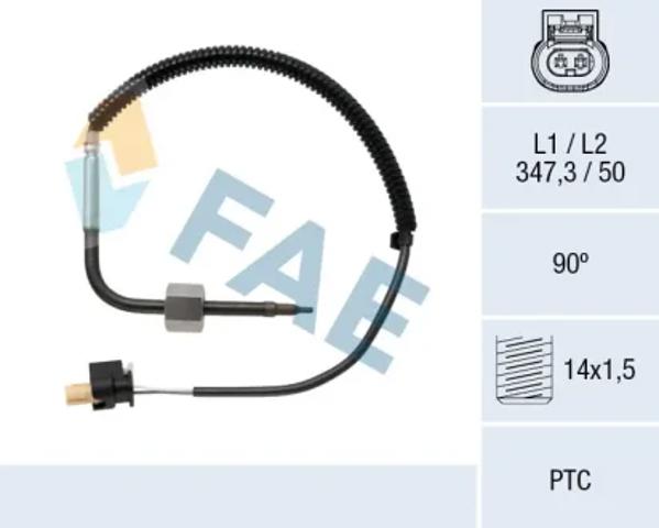 Датчик температури відпрацьованих газів (ВГ), до каталізатора 68029 FAE