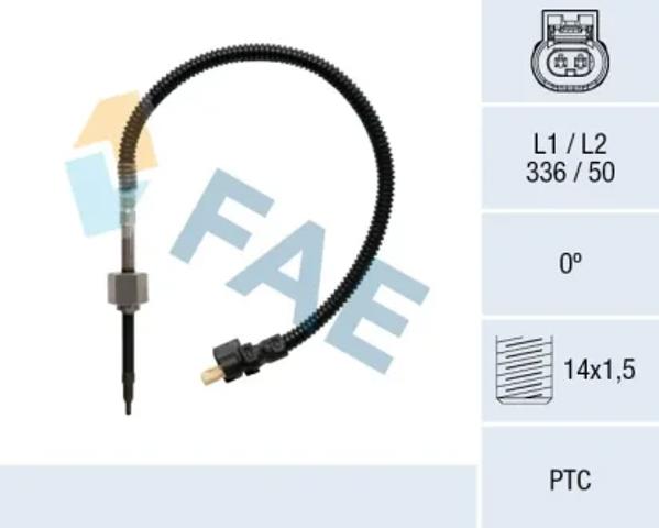 Датчик температури відпрацьованих газів (ВГ), до каталізатора 68034 FAE