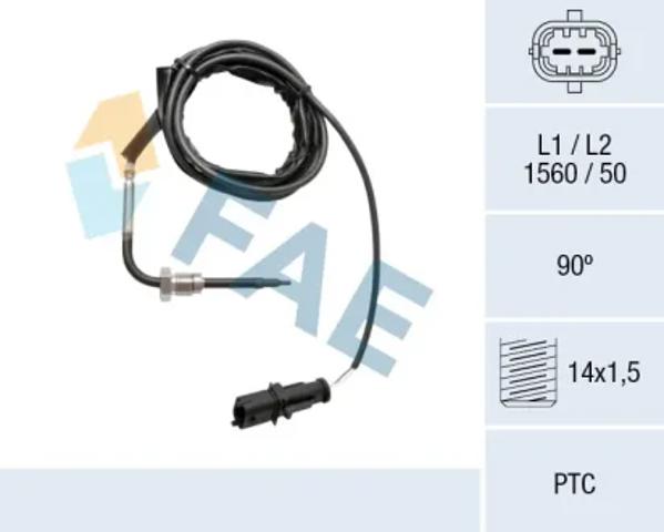 Датчик температури відпрацьованих газів (ВГ), фільтр сажі 68038 FAE