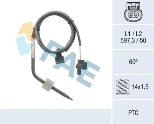 Датчик температури відпрацьованих газів (ВГ), до каталізатора 68054 FAE