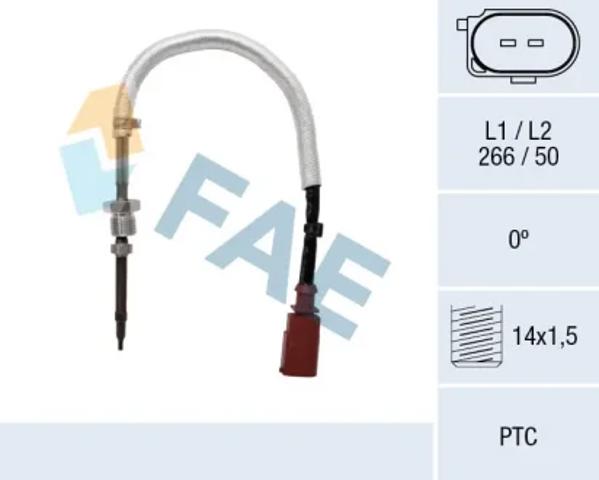 Датчик температури відпрацьованих газів (ВГ), перед фільтром сажі 68083 FAE