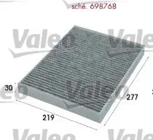 Повітряний фільтр салону 698768 VALEO