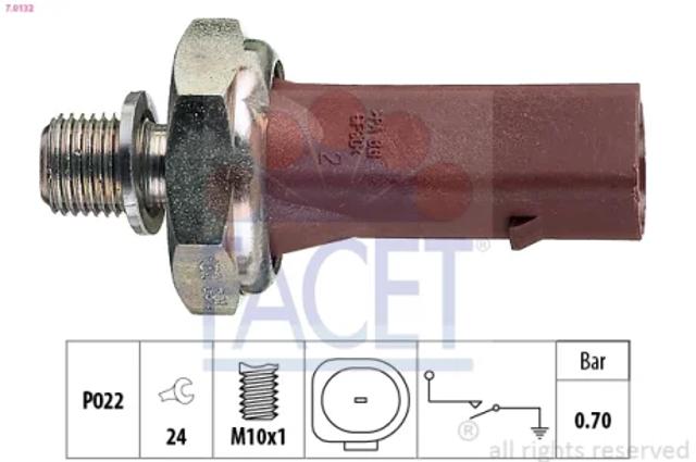 Датчик показника тиску масла 70132 FACET
