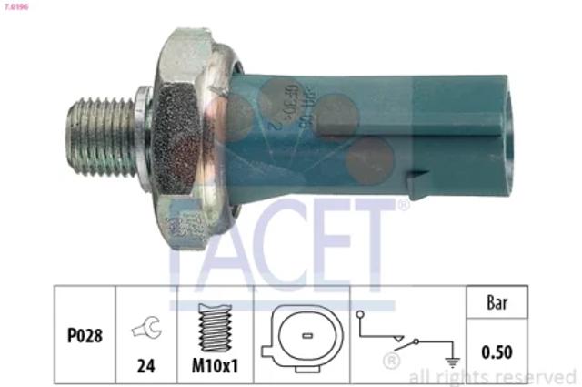 Датчик тиску масла двигуна 70196 FACET