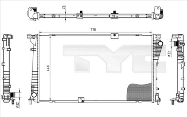 Радіатор 7250045 TYC