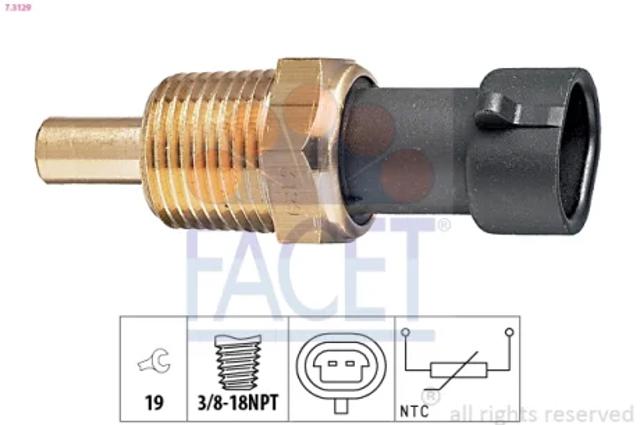 Покажчик температури охолоджуючої рідини 73129 FACET