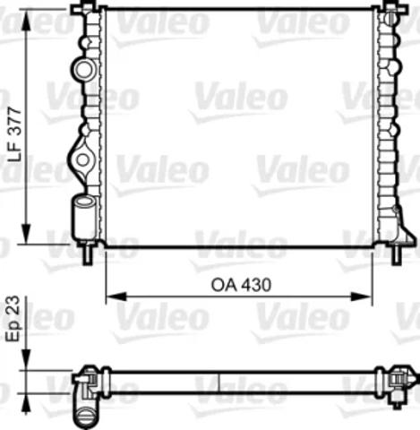 Радіатор основний 731378 VALEO
