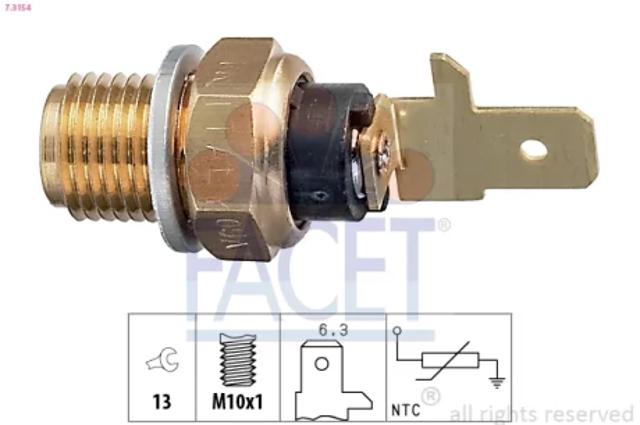 Датчик температури масла двигуна 73154 FACET