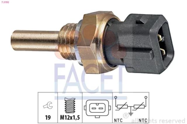 Термовимикач радіатора 73192 FACET