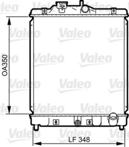 Радіатор водяний 734117 VALEO