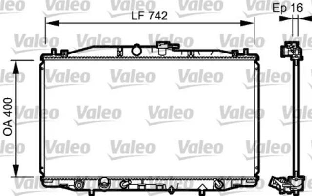 Радіатор основний 735049 VALEO