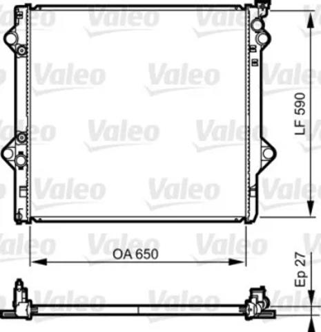 Радіатор 735569 VALEO