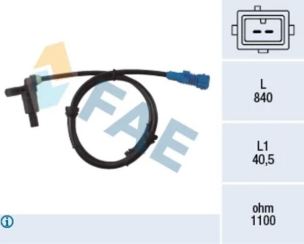 Датчик АБС (ABS) задній 78022 FAE