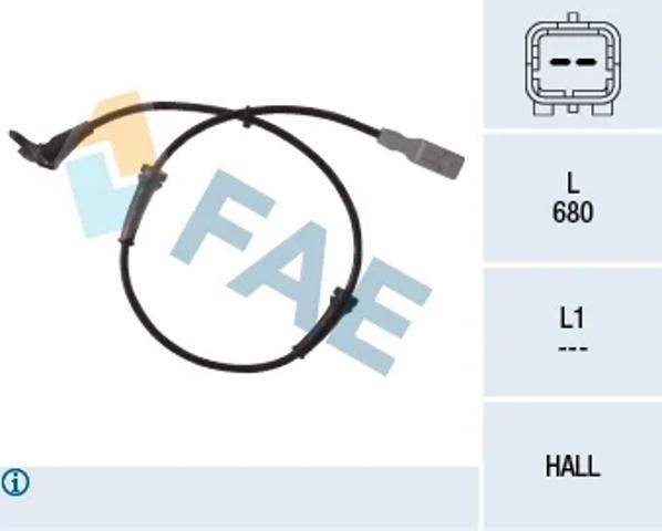 Передній датчик ABS 78036 FAE