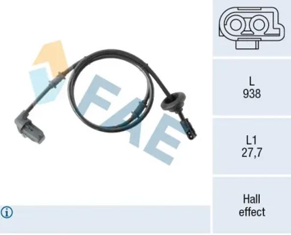 Датчик АБС задній правий 78567 FAE