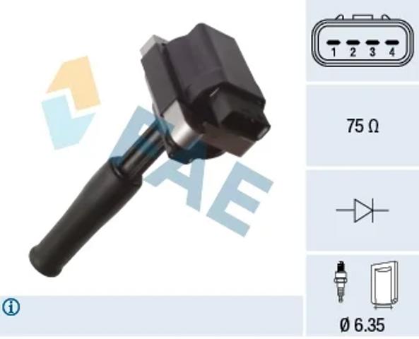 Котушка запалювання 80398 FAE