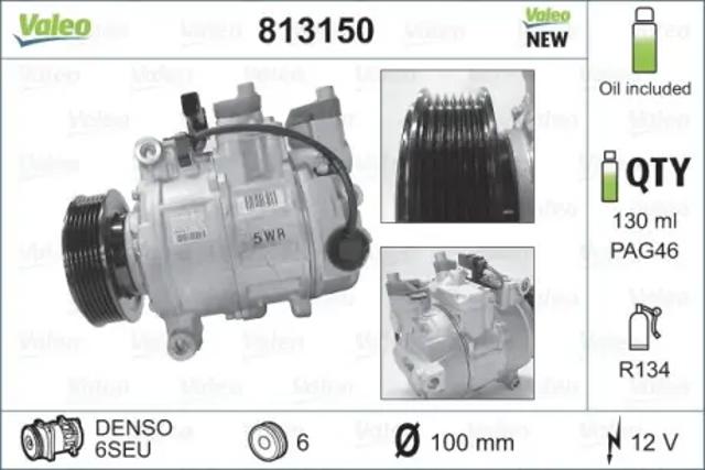 Компресор кондиціонера 813150 VALEO