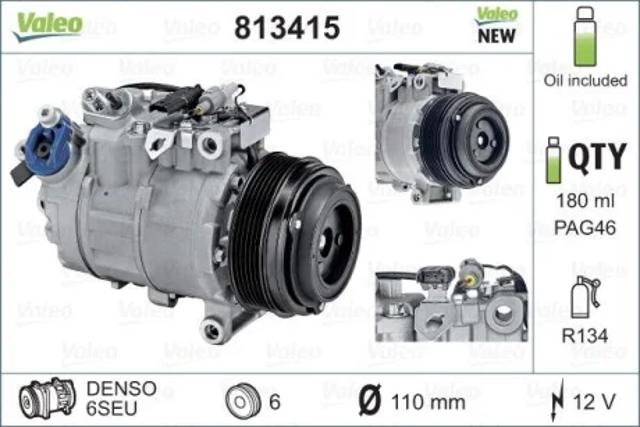 Компресор кліматичної установки 813415 VALEO